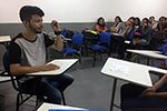 Aula prática em Libras
